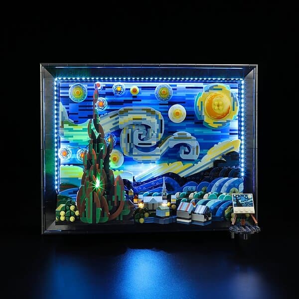 Lightailing Light Kit Belysning till LEGO Ideas Vincent van Gogh Stjärnenatt 21333 LGK516