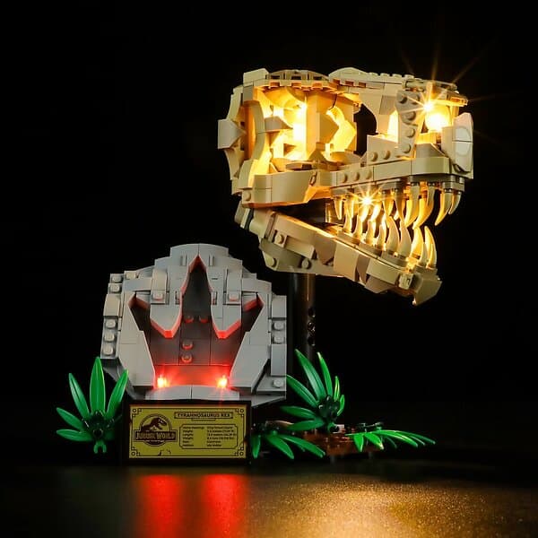 Lightailing Light Kit Belysning till LEGO Jurassic World Dinosauriefossiler: T. rex skalle 76964 LGK628