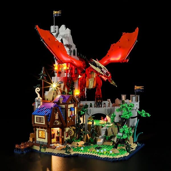 Lightailing Light Kit Belysning till LEGO Ideas Dungeons and Dragons: Röda drakens sägen 21348 LGK648