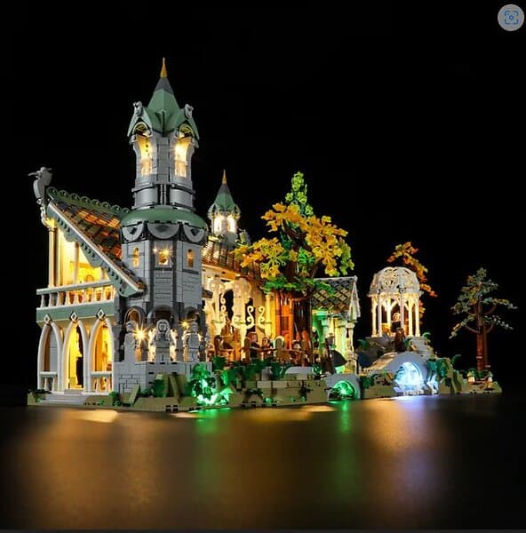 Lightailing Light Kit Belysning till LEGO Sagan om Ringen VATTNADAL 10316 LGK567