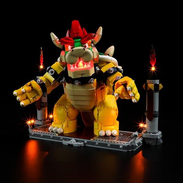 Lightailing Light Kit Belysning till LEGO Super Mario Den mäktiga Bowser 71411 LGK553
