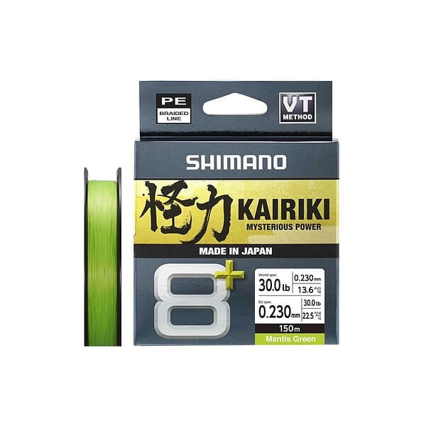 Shimano Kairiki 8+ 150m Green 0,23mm