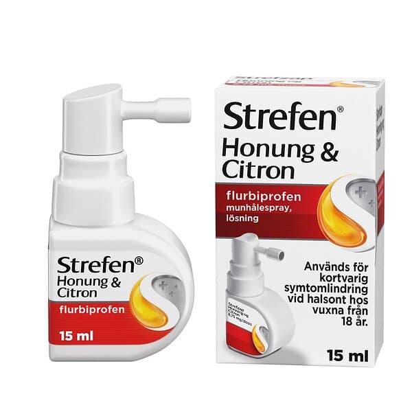 Strefen 8,75 mg Munhålespray Honung & Citron 15ml
