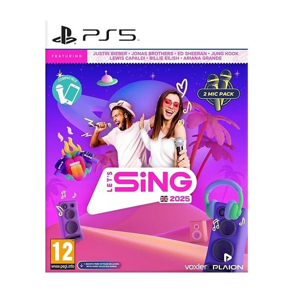 Let's Sing 2025 + 2 Microphones (PS5)