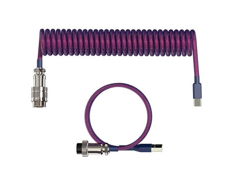 MaxCustom Aviator Coiled Cable USB-C Lila