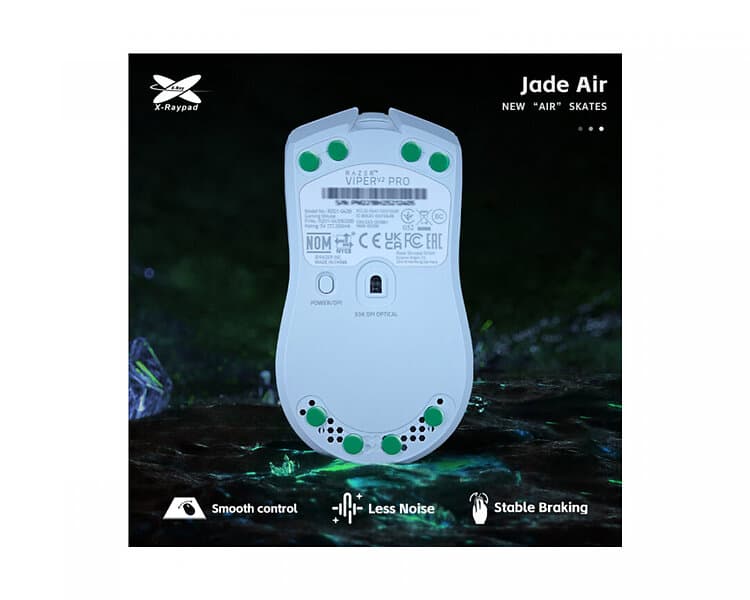 X-Raypad Jade Air Mouse Skates Universal Dots