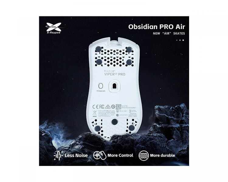 X-Raypad Obsidian Air Pro Mouse Skates Universal Dots