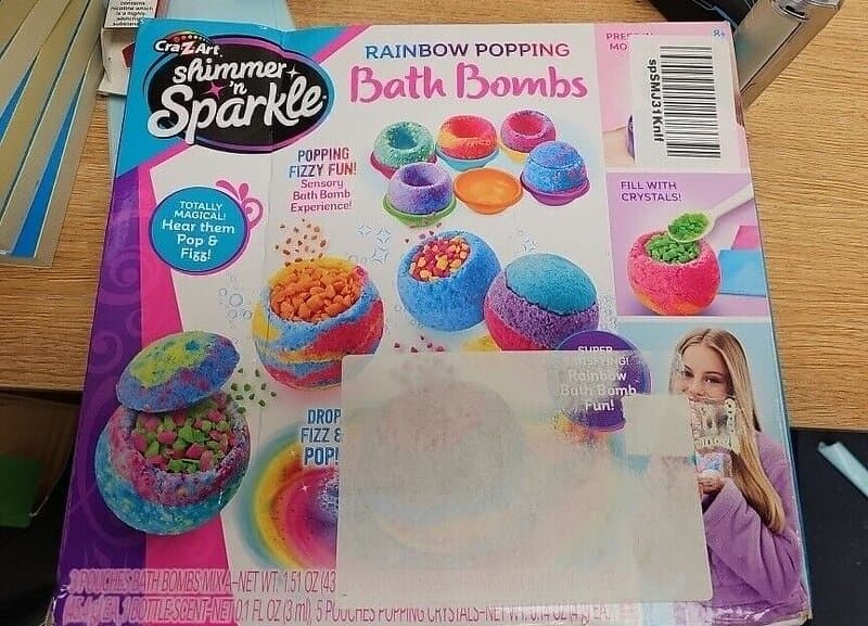 Adlibris Shimmer N Sparkle Rainbow Popping Bath Bombs CRA-Z-ART