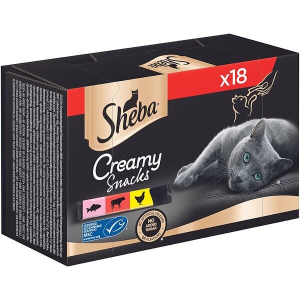 Sheba Creamy Snacks Multipack 18x12 g