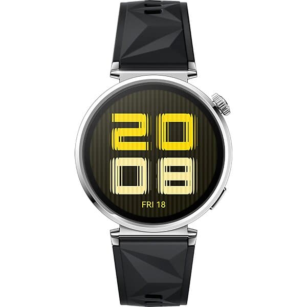 Huawei Watch GT 5 41mm Steel with Black Fluoroelastomer Strap