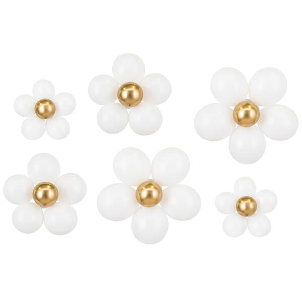 Ballongkit Vita Blommor