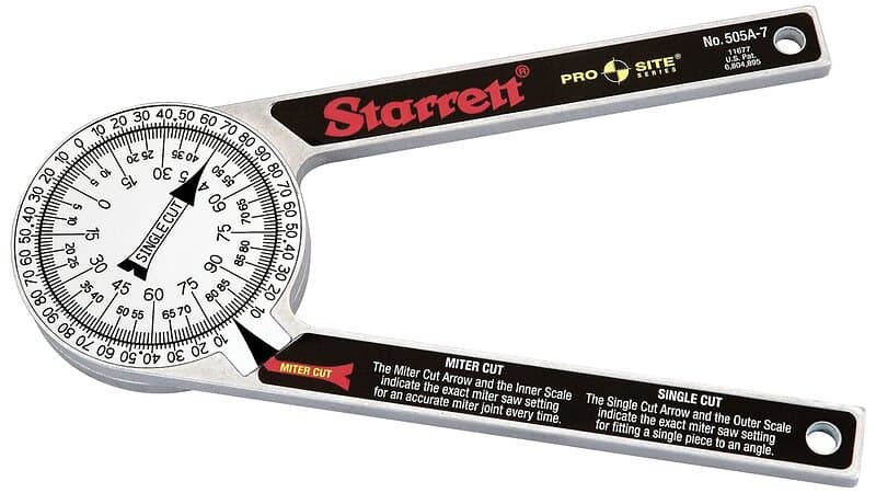 Starrett 505A-7 gradmåler aluminium 175mm