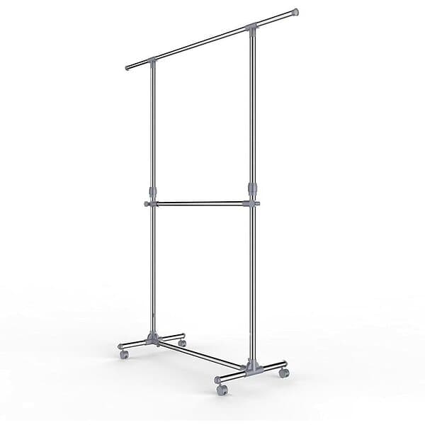 Songmics Klädhängare grå (101-163) x 49 (113-198) cm