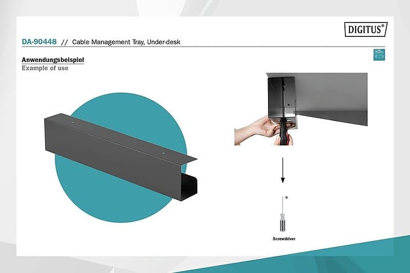 Digitus DA-90448 Kabelstyringsplade
