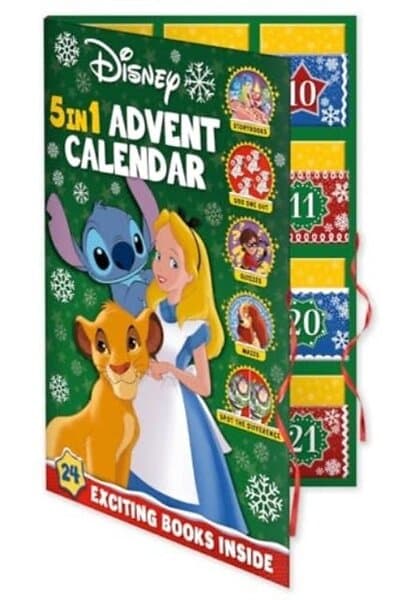 Walt Disney 5-in-1 Advent Calendar Bok