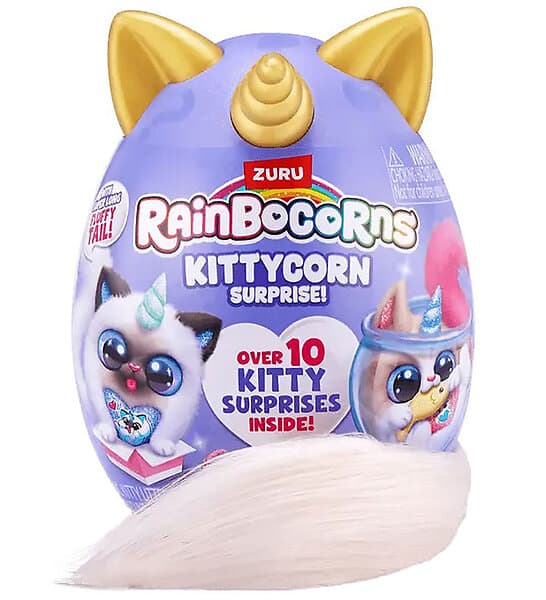 Rainbocorns Rainbocorn Kittycorn Surprise Fluffy Tail