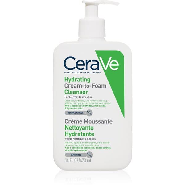 CeraVe Cleansers Rengörande skummande kräm för normal till torr hud 473ml