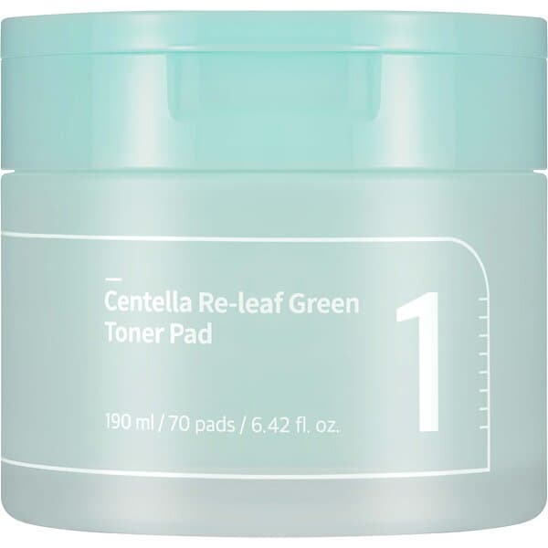 numbuzin No.1 Centella Re-Leaf Green Toner Pad (70 pads) 190ml
