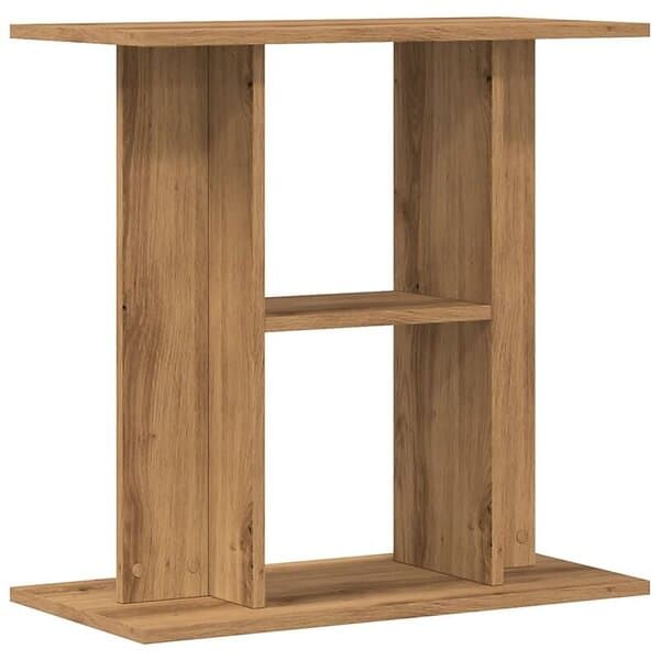 vidaXL Akvariebänk artisan ek 60x30x60 cm konstruerat trä