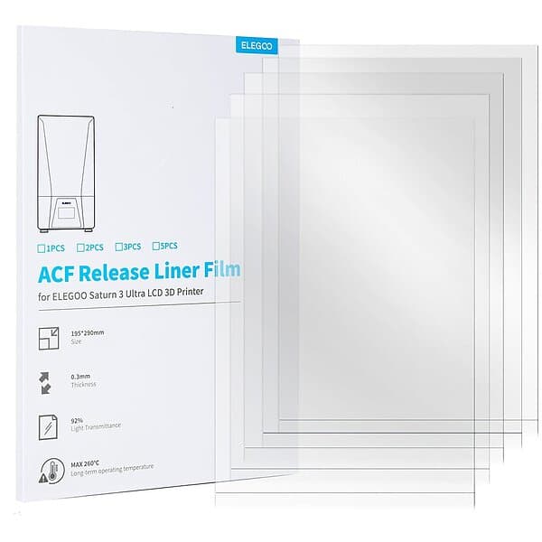 ELEGOO Saturn 3 Ultra ACF film- 5pcs
