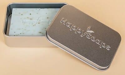 HappySoaps Happy Bar förvarings- och reseburk – fyrkantig
