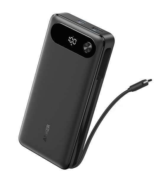 Anker Power Bank 87W Built-In USB-C Cable A1383 20000mAh