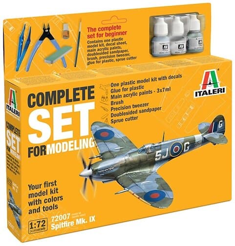 Italeri 1:72 Spitfire Mk IX Starter Kit