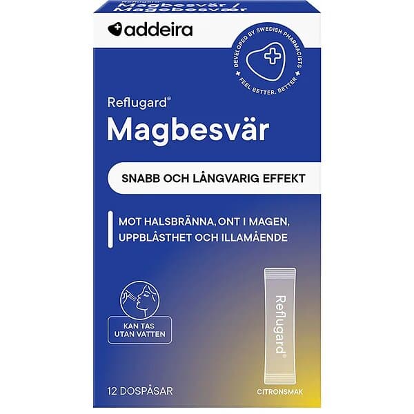 Addeira Reflugard vid magbesvär 12 dospåsar