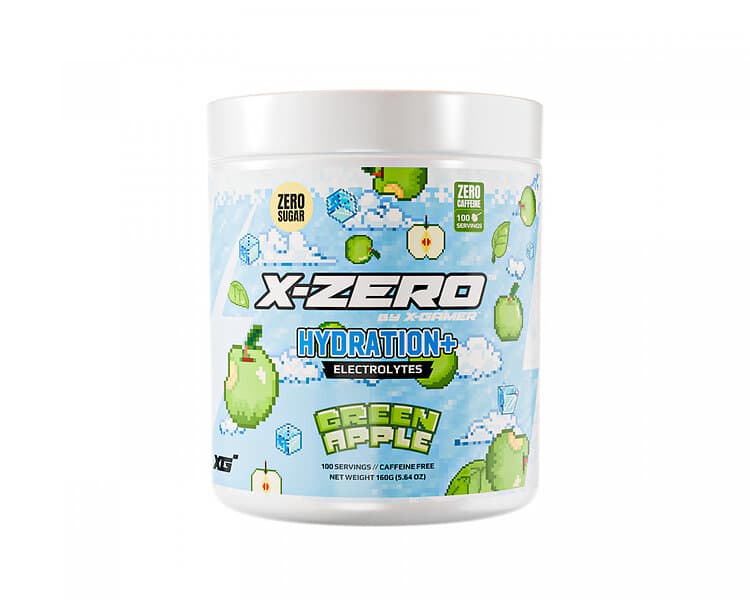 X-Gamer X-Zero Hydration+ Green Apple 100 Serveringar