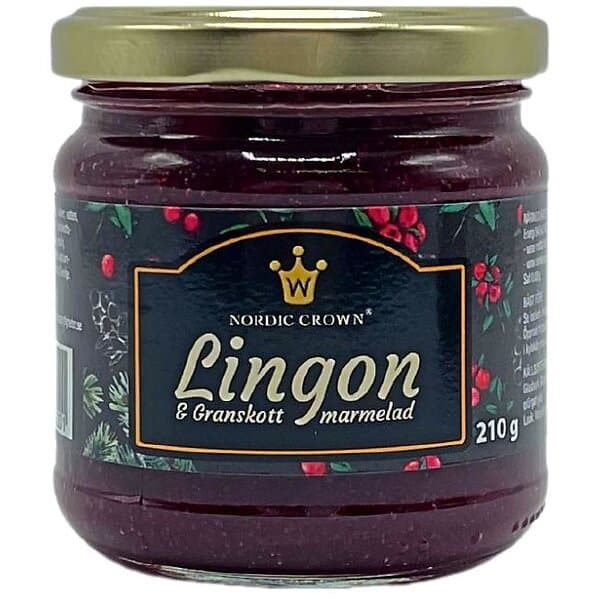 Nordic Crown Lingon & Granskott Marmelad 210g