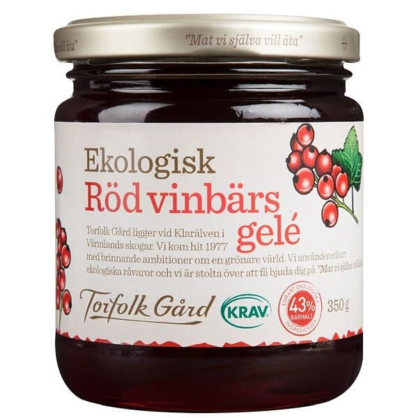 Torfolk Gård Röd Vinbärsgelé 350g