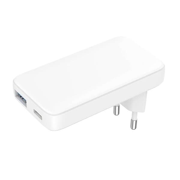 Gear Flat PD Travel Charger 1xUSB-C 1xUSB-A PD/PPS 36W + 18W QC 