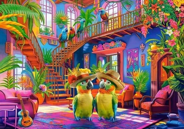 Castorland Pussel Parrots in Paradise, 200 Bitar