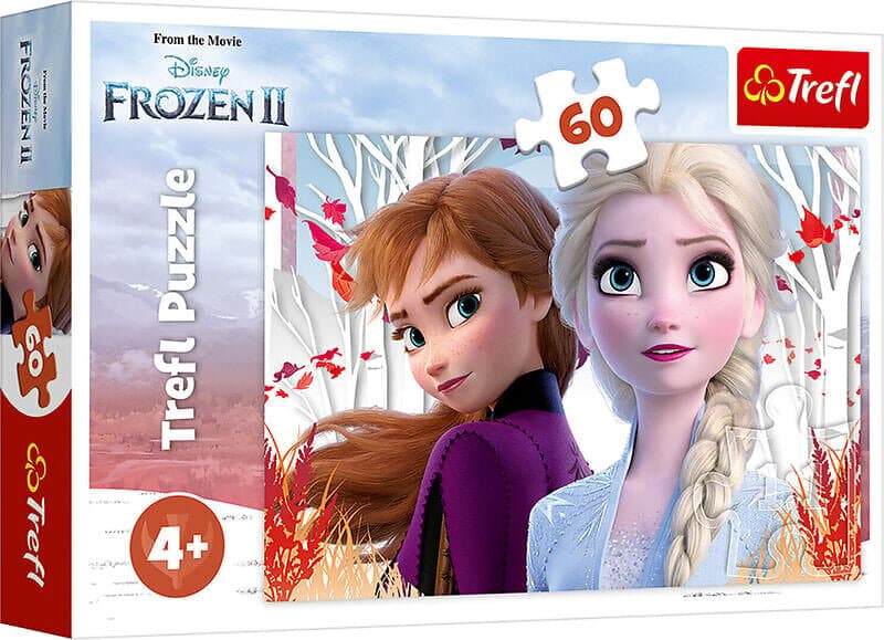 Trefl Puzzle Frozen The enchanted world of Anna and Elsa (60 pieces) Golv