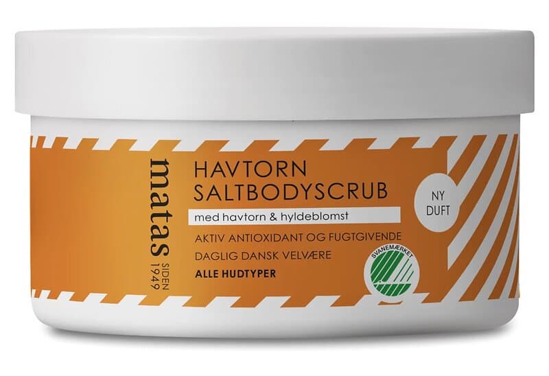 Matas Striber Sea Buckthorn & Elderflower Salt Body Scrub For Senstive Skin 250ml