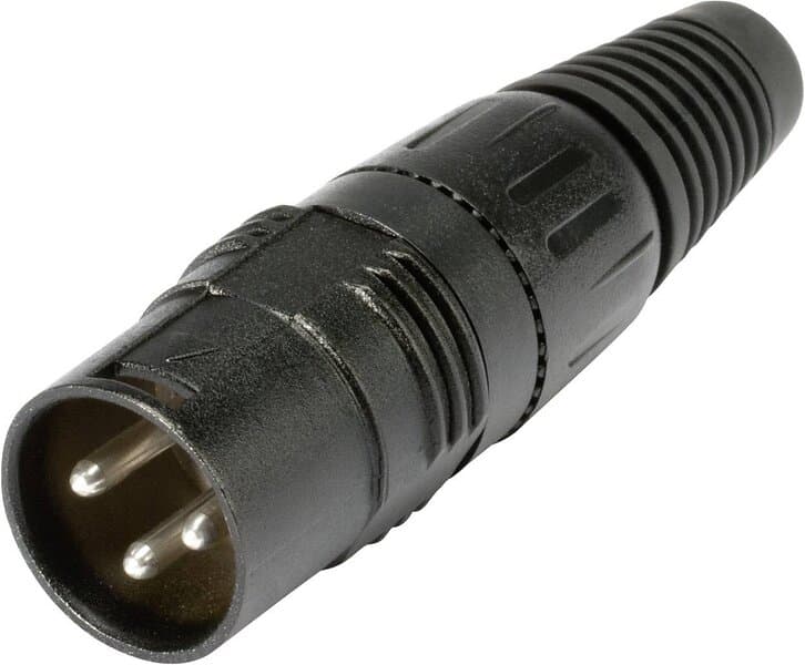 Hicon HI-X3CM-B HI-X3CM-B XLR-kontakter Kontakt hane
