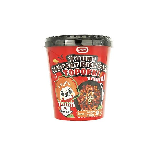 Youmi Rice Cake Topokki Cup Hot Flavour 145g