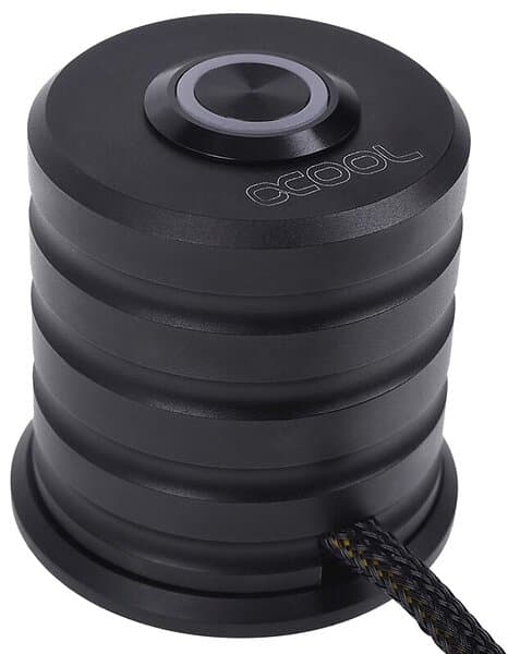 Alphacool Powerbutton 19mm Deep Black