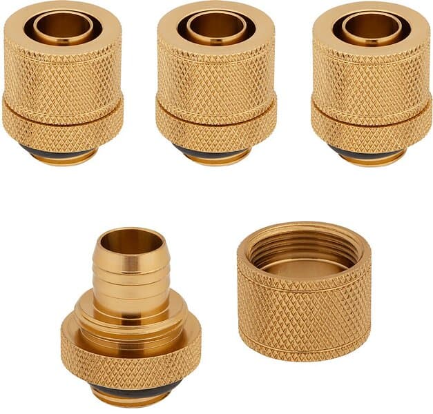 Corsair Hydro X Series XF Compression 10/13mm 4-pack Guld