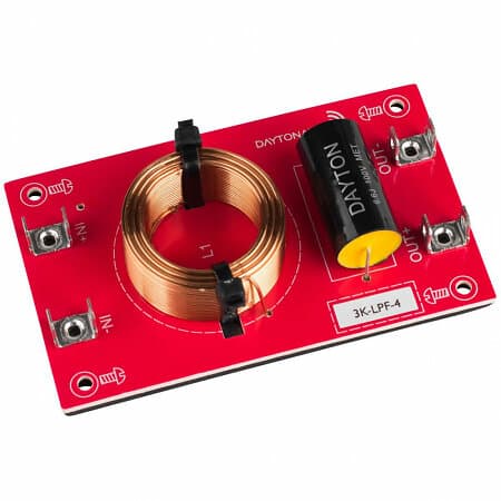 Dayton Audio 3k-LPF-4, 3000Hz lågpassfilter 12dB/okt 4ohm