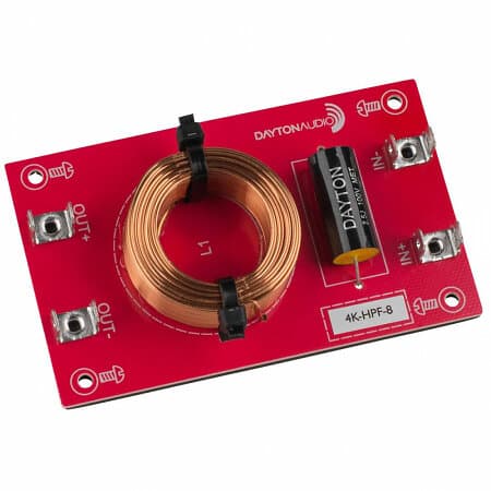 Dayton Audio 4k-HPF-8, 4000Hz högpassfilter 12dB/okt 8ohm