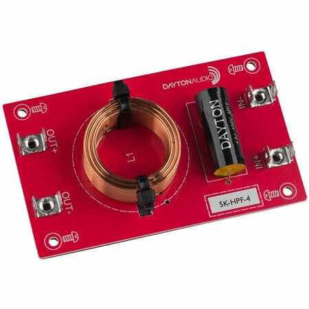 Dayton Audio 5k-HPF-4, 5000Hz högpassfilter 12dB/okt 4ohm
