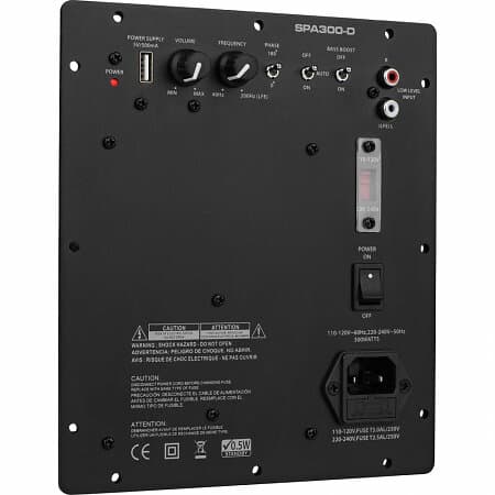 Dayton Audio SPA300-D, 300W inbyggnadsförstärkare för bas