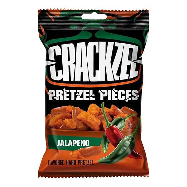 Crackzel Pretzel Pieces Jalapeno 85 gram