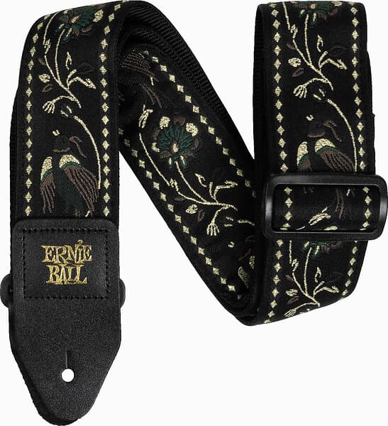 Ernie Ball EB-5372 BLACK P.PHEASANT STRAP
