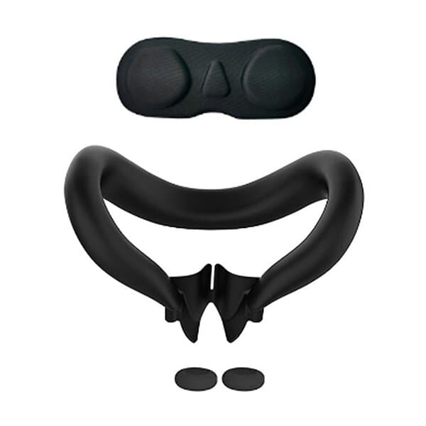 MTK Meta Quest 3 VR Headset ansiktsmask linsskydd 2 rocker cap svart