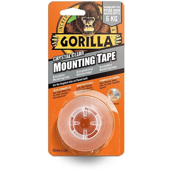 Gorilla Tejp Monteringstejp 1,52mx25,4mm