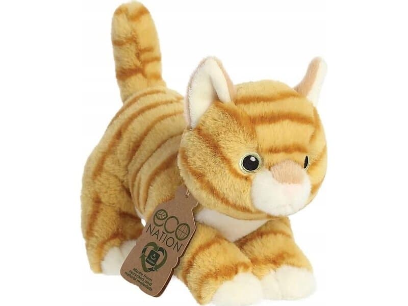 Aurora Eco Nation Plush Orange Tabby, 15 Cm