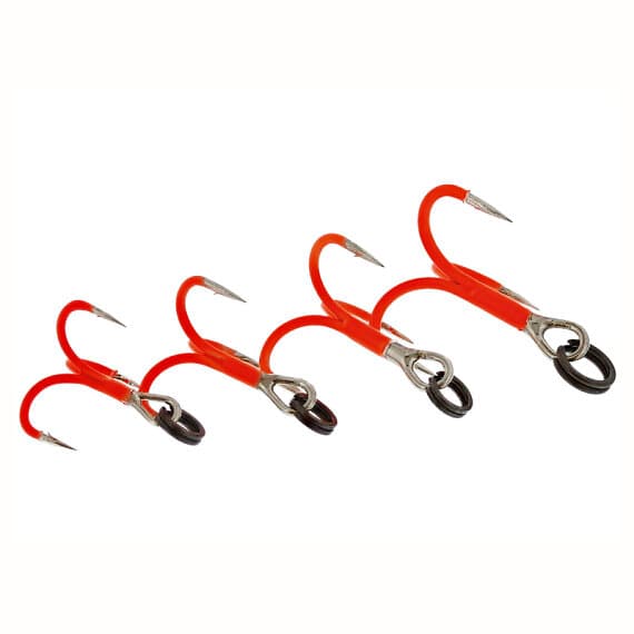 Westin Fishing Rigged Trout Treble Hooks Uv Orange #10 (4-pack)