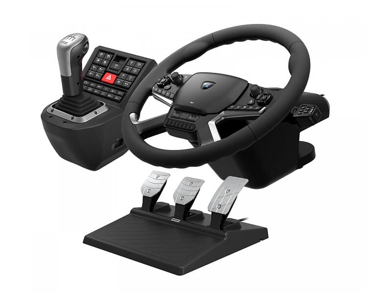Hori Force Feedback Truck Control System Wheel, gamepad and pedals set PC